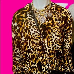 Leopard Print Blouse